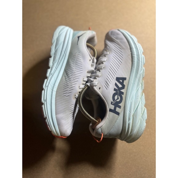 Hoka Rincon 3 Running Shoes Light Blue White Orange Mens Sneakers 1121370 main image 3
